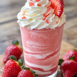 สตอเบอรี่ปั่นโยเกิร์ต