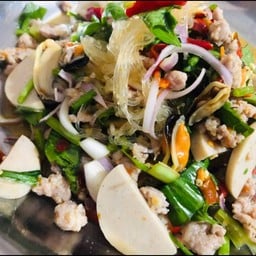 ยำวุ้นเส้นหมูยอแซ่บ