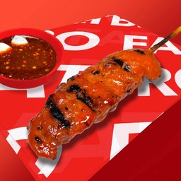 อกไก่ซอสแดงปิ้งไม้