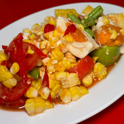 ตำข้าวโพดไข่เค็ม