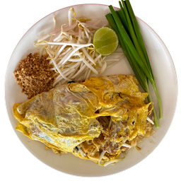 ผัดไทยปลาหมึกห่อไข่