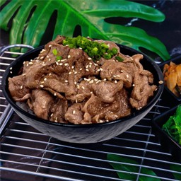 G4. ข้าวหน้าเนื้อริบอาย ซอสบาร์บีคิว บอสตัน