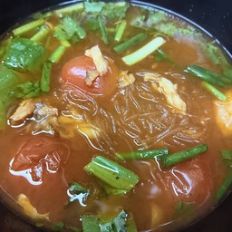 แกงปลาแห้งวุ้นเส้น