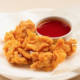 ไก่กรอบ (เนื้อน่องไก่) พร้อม ซอส