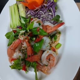 ยำกุ้งมะนาว