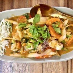 ปลาหมึกผัดไข่เค็ม