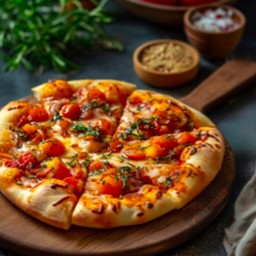 Veggie extravaganza pizza