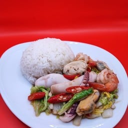 ผัดผักกาดขาวทะเล