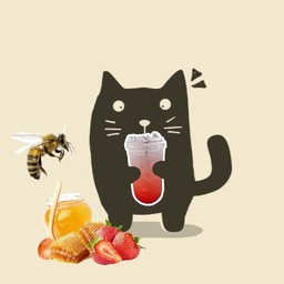 สตรอว์เบอร์รี่น้ำผึ้งโซดา