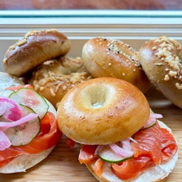 Salmon Cream Cheese Bagels