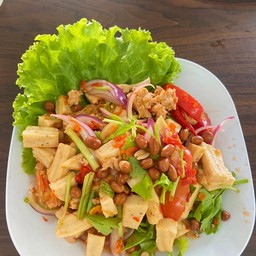 ยำวุ้นเส้นหมูยอหมูสับ