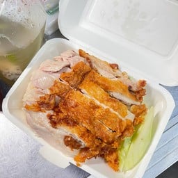 ข้าวมันไก่ต้ม+ทอด