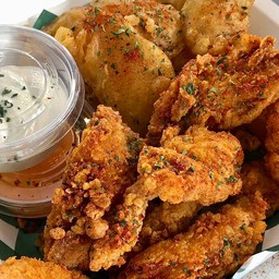 ไก่ทอดหม่าล่าสไตล์กินฉ่ำxมันฝรั่งทอด