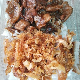 ข้าวหมูทอด+หมูหวาน