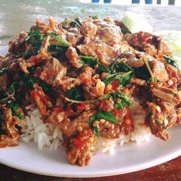 กระเพราเนื้อ