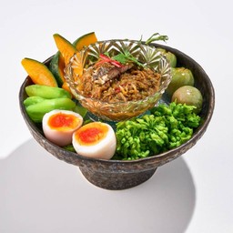 น้ำพริกขี้กาผักต้ม