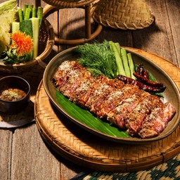 เนื้อเซอร์ลอยด์ย่างแจ่วบ้านหนองขุ่น