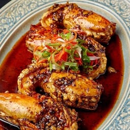 กุ้งแม่น้ำซอสพริกกระเทียม