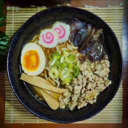 โชยุราเมง+ไข่ดองโชยุ+หมูสับ ShoyuRamen+Pickled eeg+Minced pork