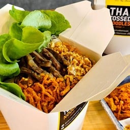 "ขลุกขลิก หมี่คลุก" หมี่ไก่ฉีก  หมี่คลุกเนื้อตุ๋น-หมูตุ๋น ท่าอิฐ  นนทบุรี
