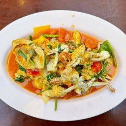 ปูม้าผัดผงกะหรี่