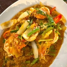 กุ้งผัดผงกะหรี่