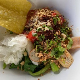 ก๋วยเตี๋ยวเย็นตาโฟแห้งยำ