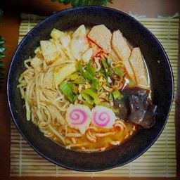 คาระมิโซะราเมง(เผ็ด)ไม่มีเนื้อสัตว์ Spice Miso Ramen