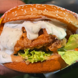 เบอร์เกอร์ไก่กรอบ (เลือกซอสได้)
