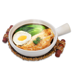 ข้าวอบหม้อดินปลาพริกไทยดำ Clay pot rice with black pepper fish OL