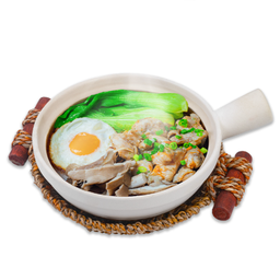 ข้าวอบหม้อดินไก่เห็ดนางฟ้า Mushroom Chicken Claypot Rice OL