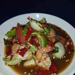 ตำกุ้งสุก