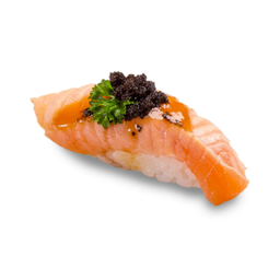 ข้าวปั้นหน้าปลาแซลมอนโซเกียว