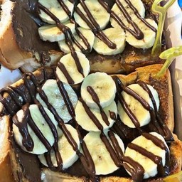 ปังปิ้งnutella กล้วย