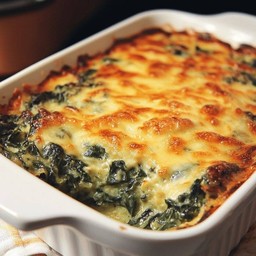 ผักโขมอบชีส