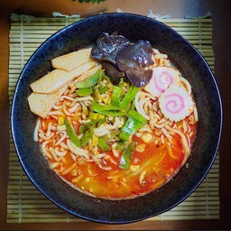 คาระทงคตซึ(เผ็ด)ไม่มีเนื้อสัตว์ Spice Tonkotsu Ramen(No meat)