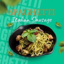 Spaghetti  Italian Sausage