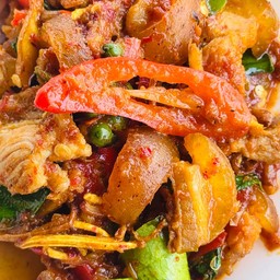 ผัดเผ็ดหมูป่า (กับข้าว)