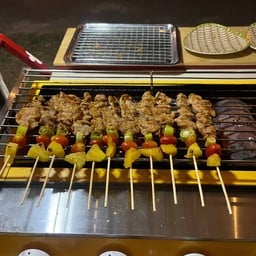 บาร์บีคิว หมู 5 ไก่ 5  (10ไม้)