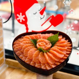 แซลมอนรูปหัวใจ 1000กรัม เนื้อล้วน