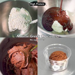Mousse Greek Chocolate 58% -No sugar added