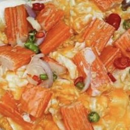 ข้าวไข่ขยี้ปูอัด