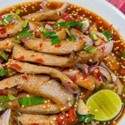 ตำเหลาคอหมูย่าง