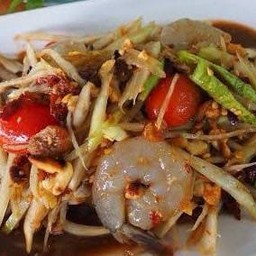 ตำโคราช กุ้งสด
