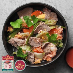 สุกี้ผัดแห้งเนื้อวัว