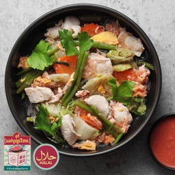 สุกี้ผัดแห้งไก่นุ่ม