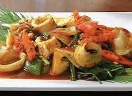 ปลาหมึกผัดพริกเผา