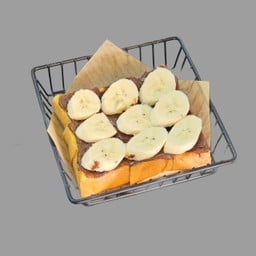 ปังปิ้ง เฮเซลนัท+กล้วย