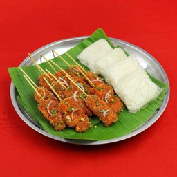 Zab Zeed Grilled Pork with Roasted Ground Rice 12 Skewers + 4 Sticky Rice