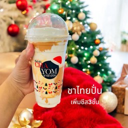 ชาไทยปั่นชีส3ชั้นจุกๆไปเลยจ้า